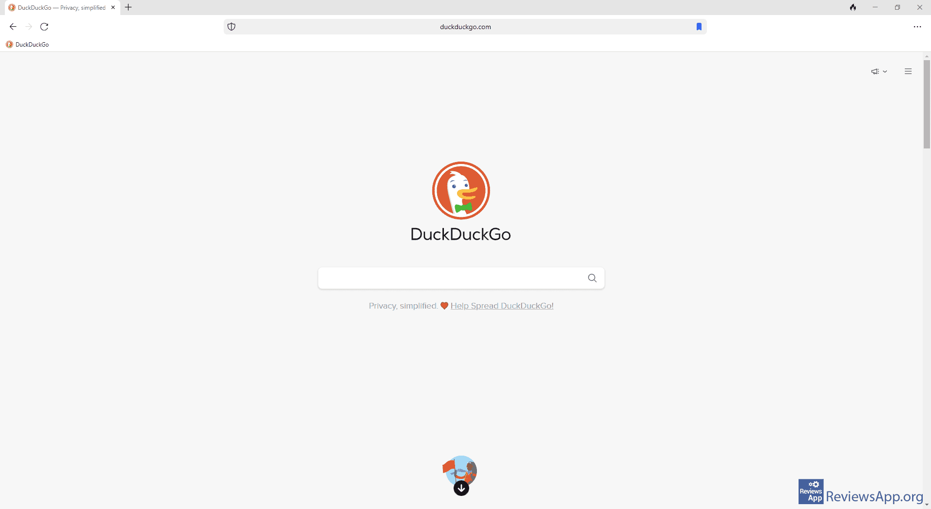 DuckDuckGo Browser menu
