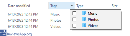 InTag - tags in File Explorer