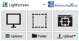 Lightscreen menu