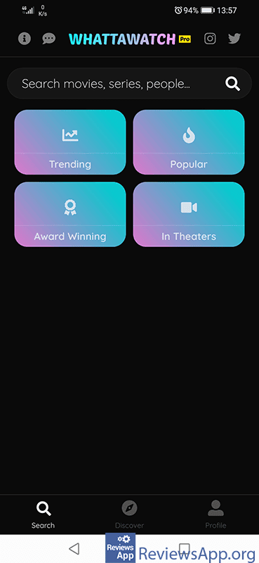 WHATTAWATCH Search option