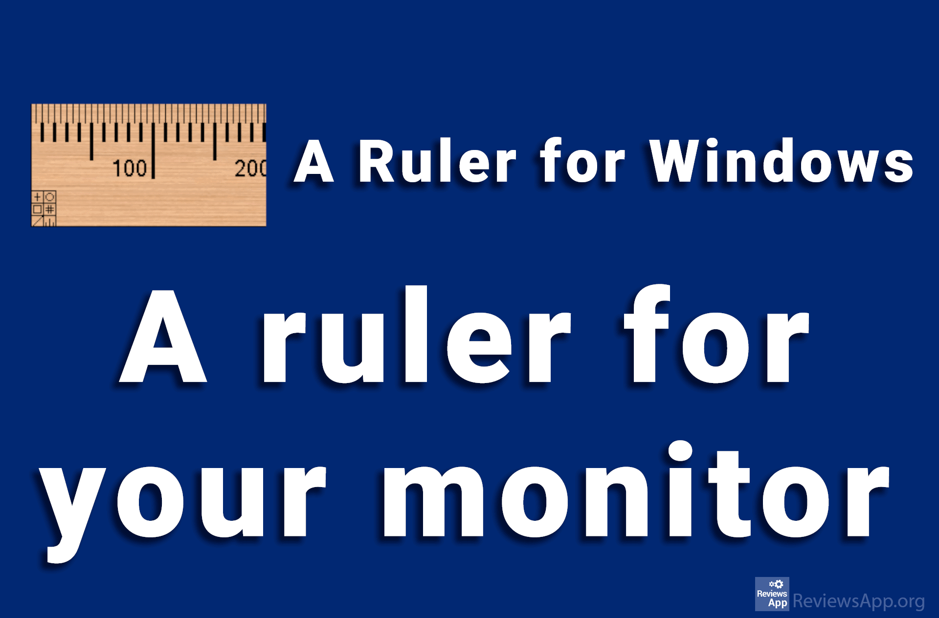 virtual ruler for computer screen