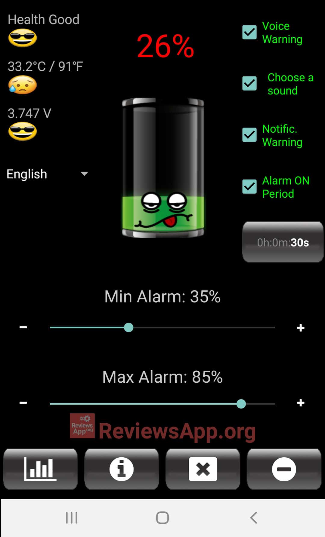 Battery Alarm - Android free app
