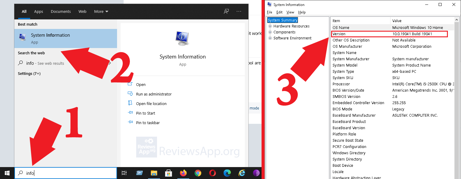 Check Windows 10 version