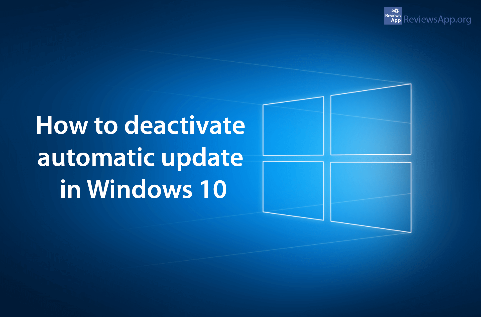 Deactivate automatic update in Windows 10