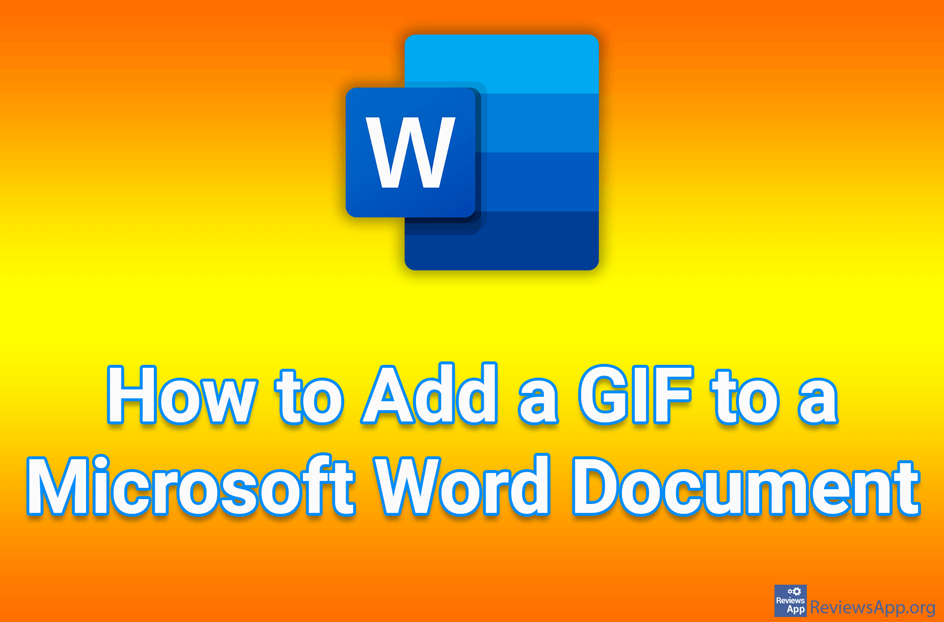 How to Add a GIF to a Microsoft Word Document