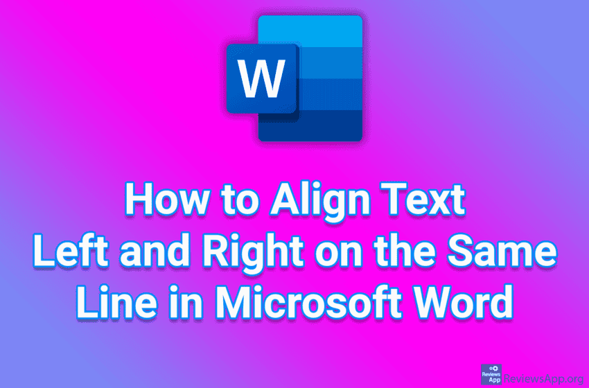  How to Align Text Left and Right on the Same Line in Microsoft Word