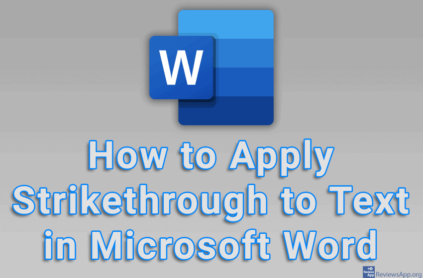  How to Apply Strikethrough to Text in Microsoft Word