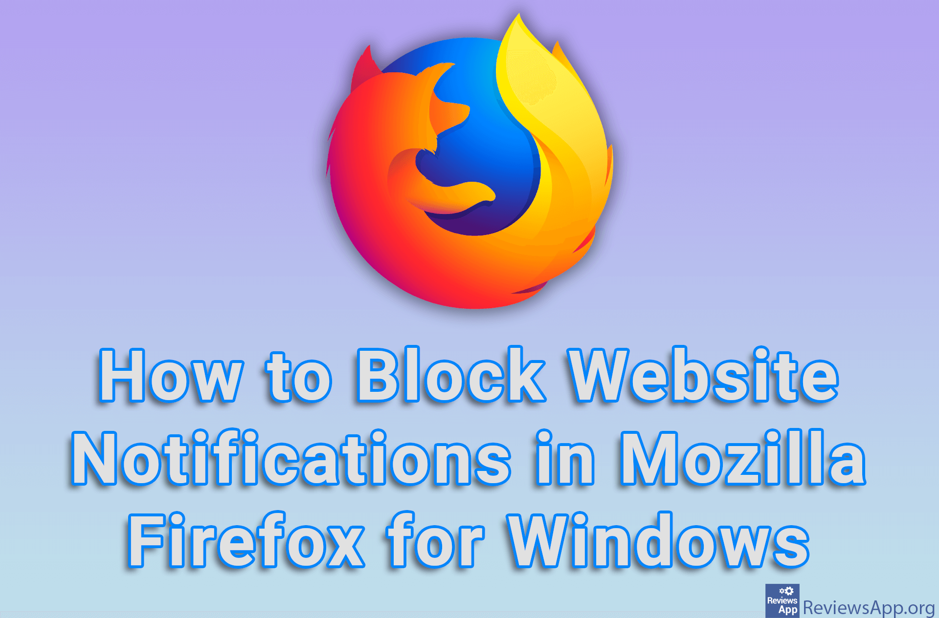 How to Block Website Notifications in Mozilla Firefox for Windows