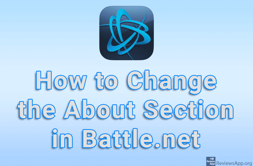  How to Change the About Section in Battle.net