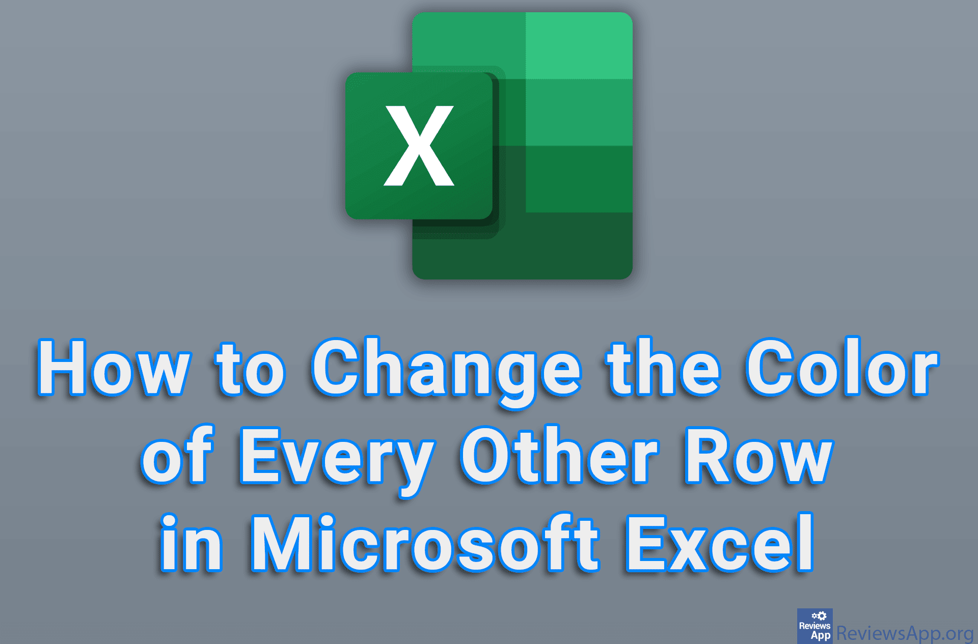 How to Change the Color of Every Other Row in Microsoft Excel