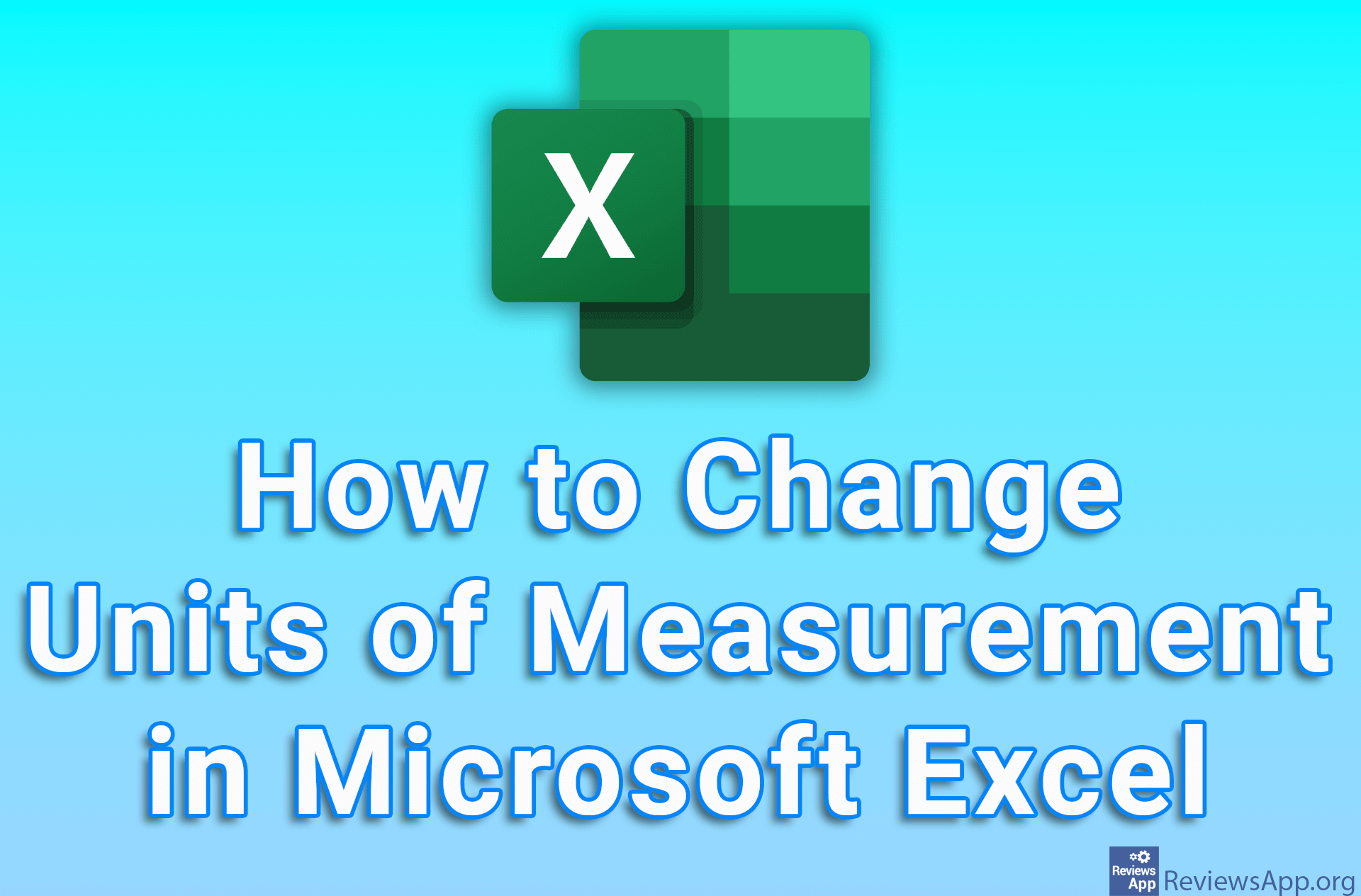 How to Change Units of Measurement in Microsoft Excel