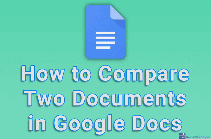 How to Compare Two Documents in Google Docs