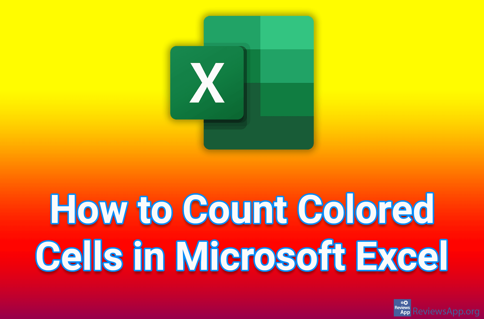 How to Count Colored Cells in Microsoft Excel