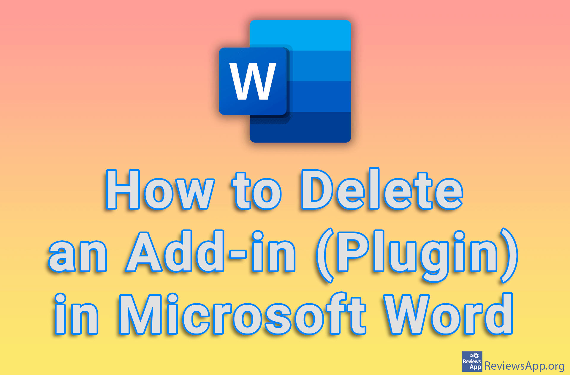 How to Delete an Add-in (Plugin) in Microsoft Word