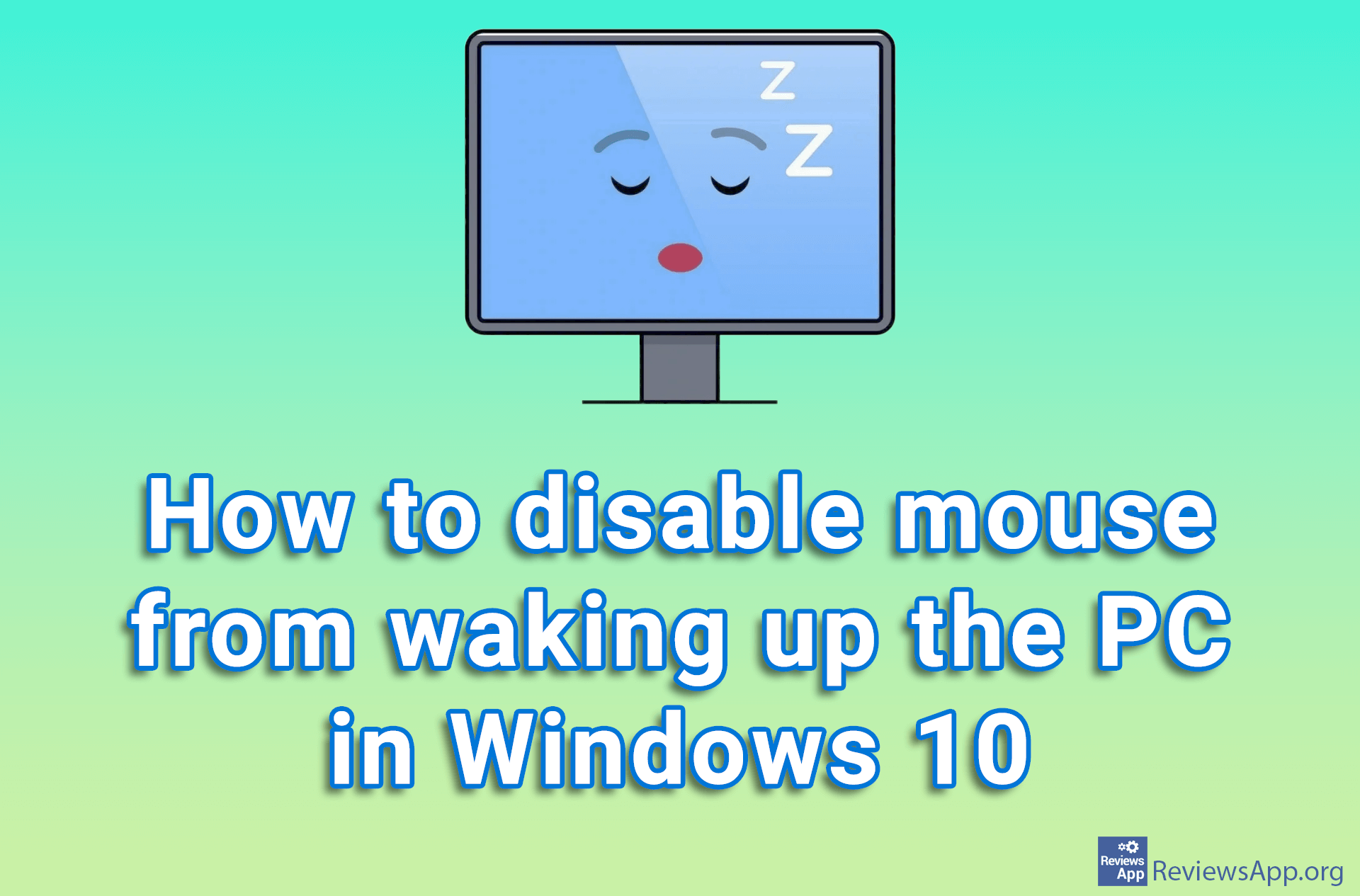 How to disable mouse from waking up the PC in Windows 10