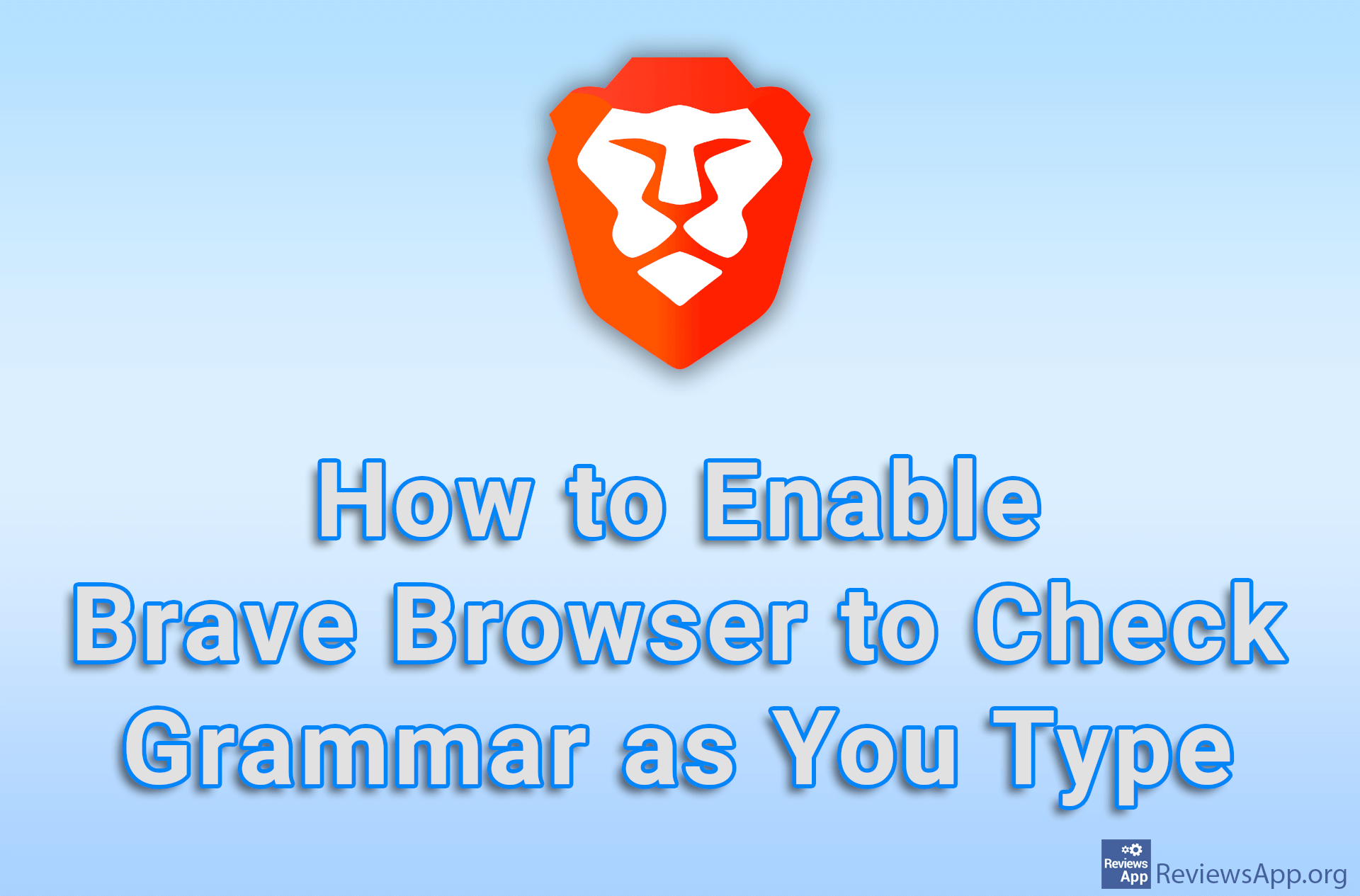 How to Enable Brave Browser to Check Grammar as You Type