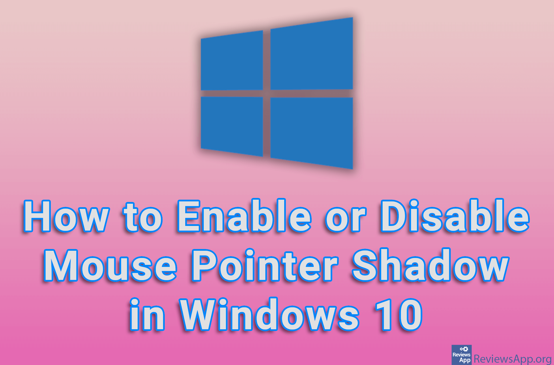 How to Enable or Disable Mouse Pointer Shadow in Windows 10