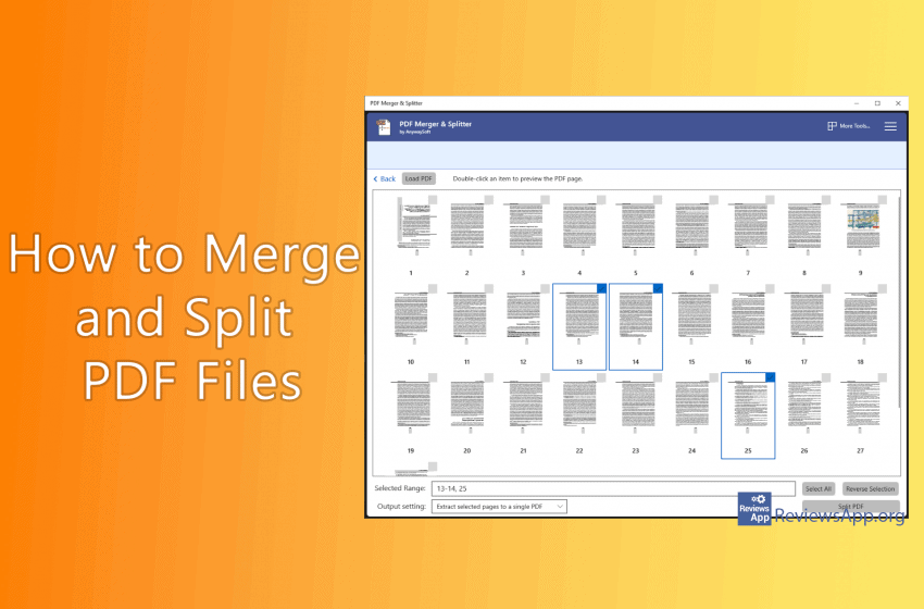 How to Merge and Split PDF Files with PDF Merger & Splitter in Windows 10