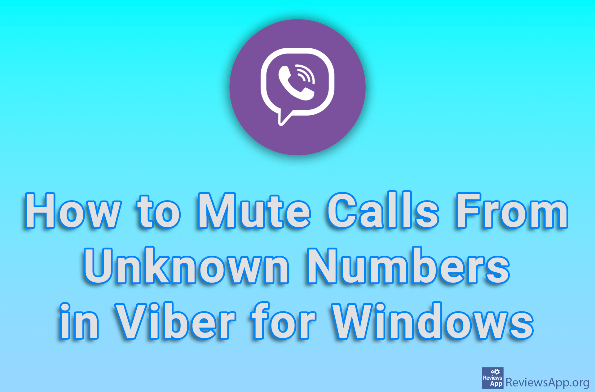 How to Mute Calls From Unknown Numbers in Viber for Windows