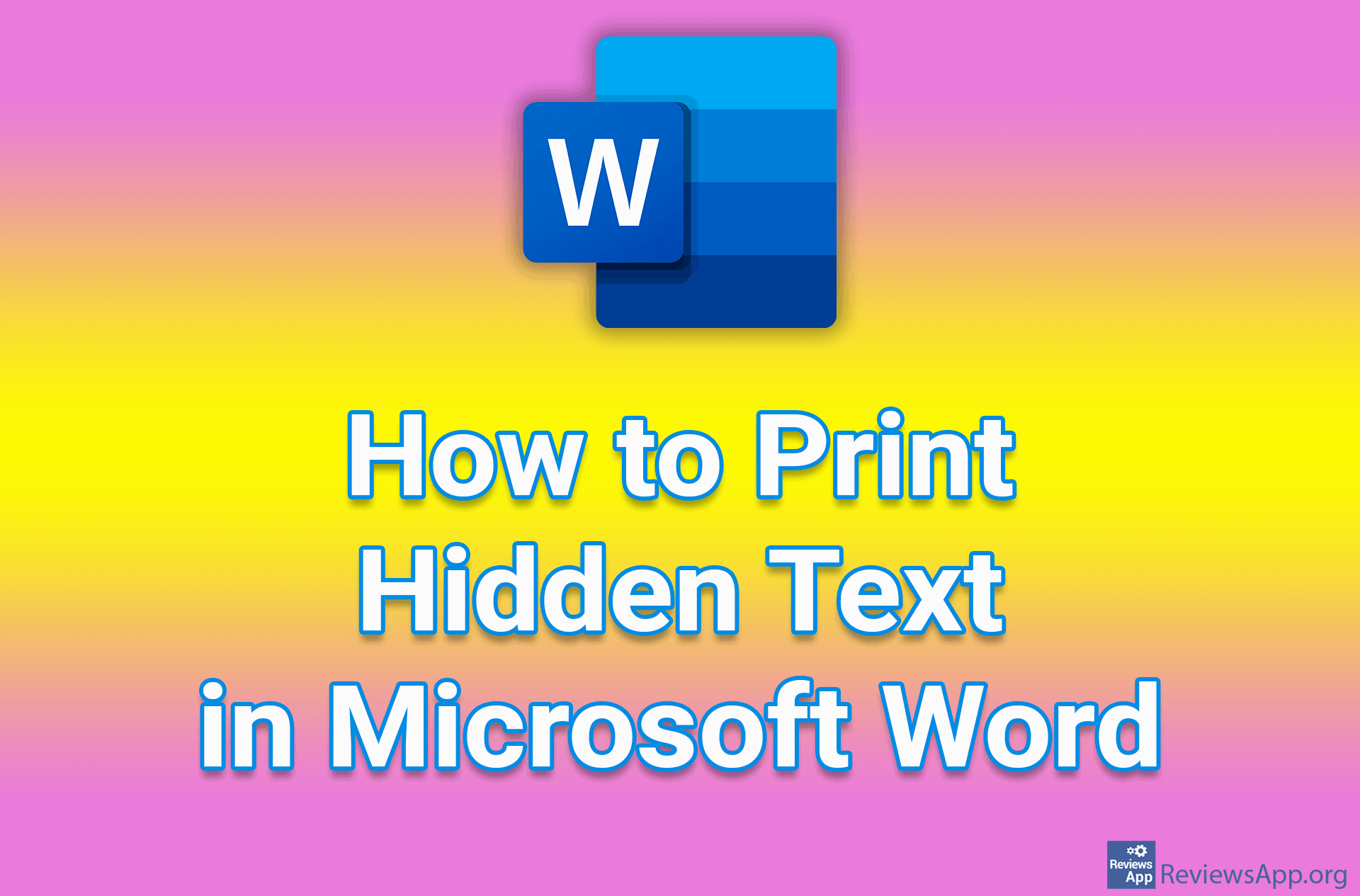 How to Print Hidden Text in Microsoft Word