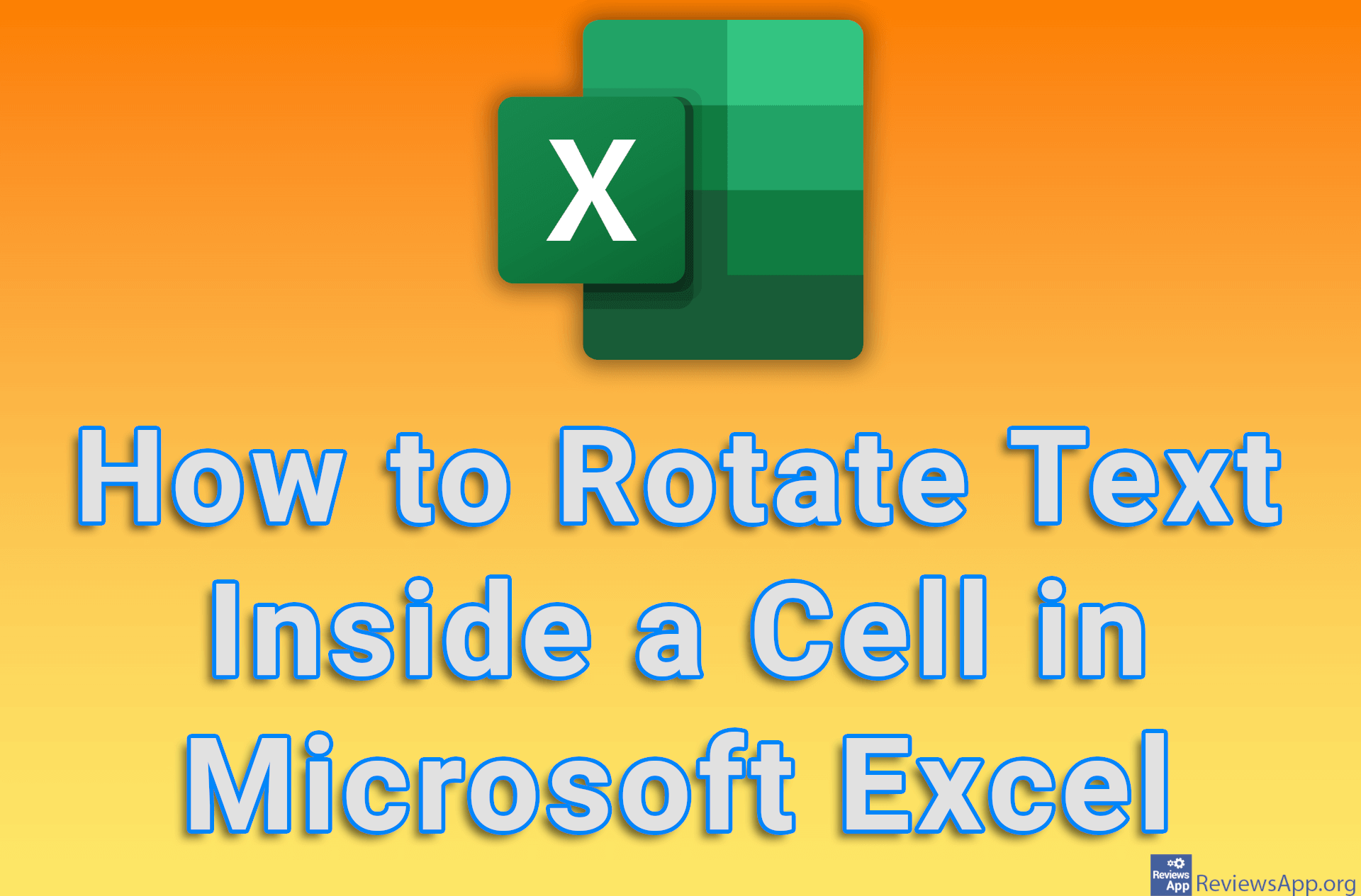 How to Rotate Text Inside a Cell in Microsoft Excel