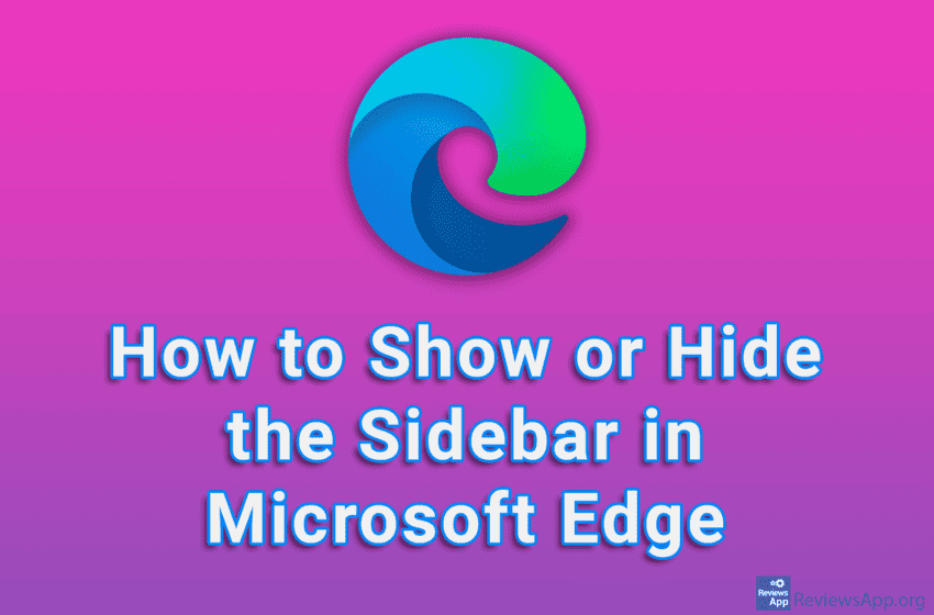 How to Show or Hide the Sidebar in Microsoft Edge