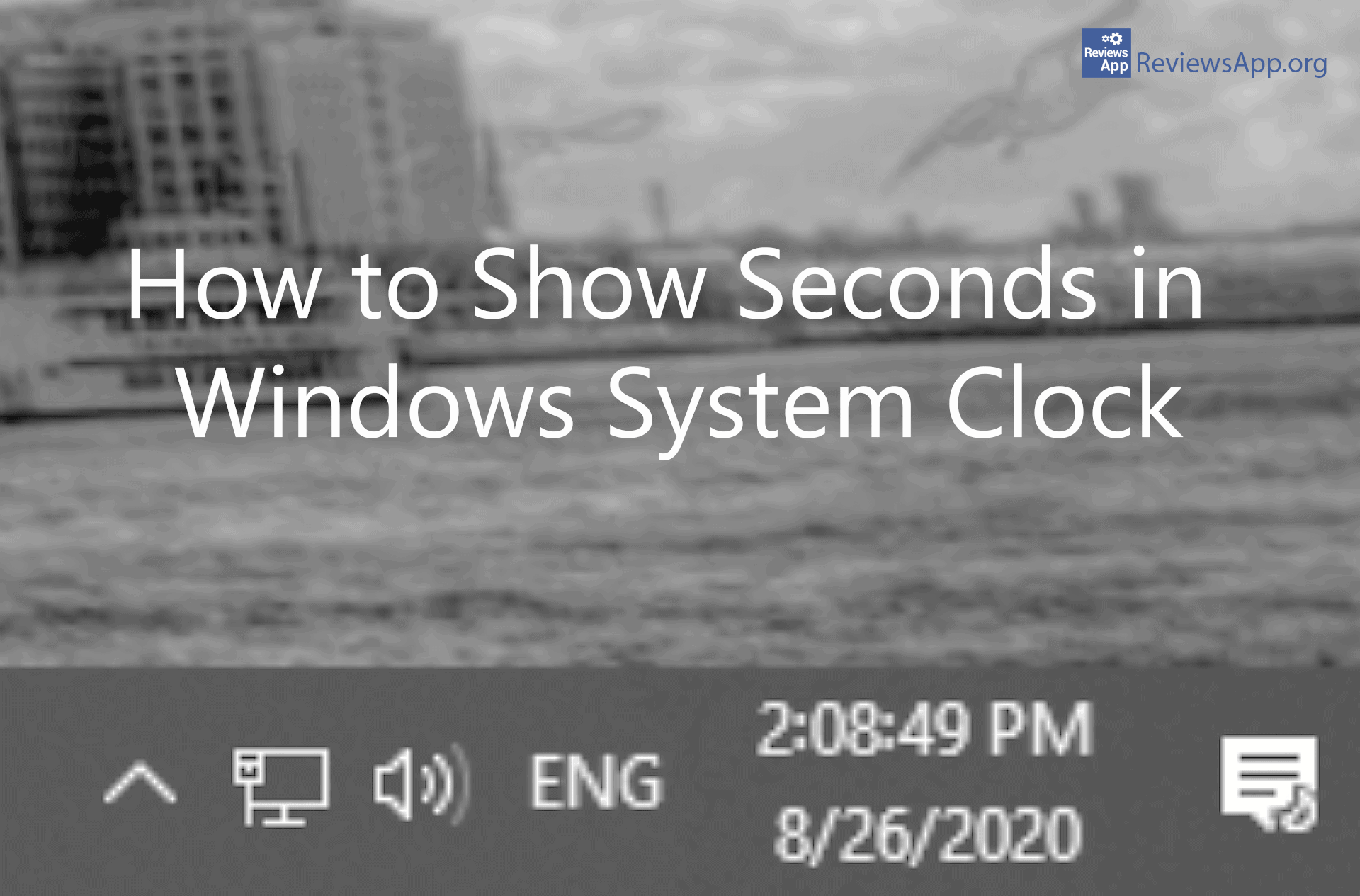 How to show seconds on system clock in Windows 10