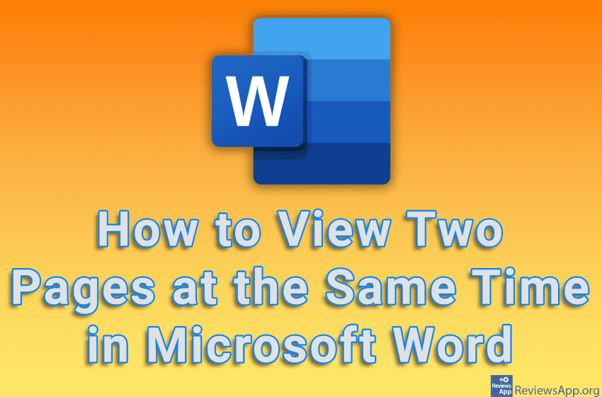 How to View Two Pages at the Same Time in Microsoft Word