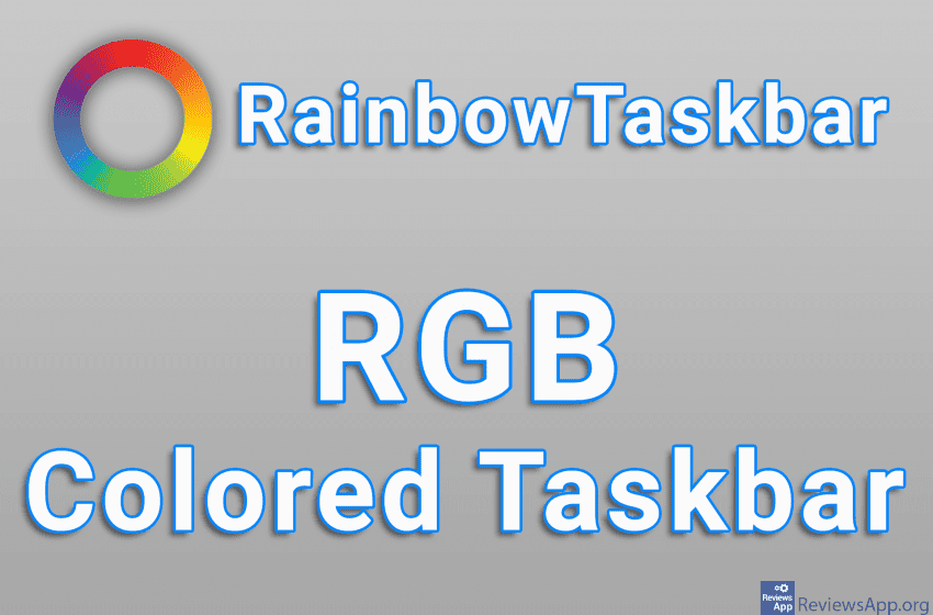  RainbowTaskbar – RGB Colored Taskbar
