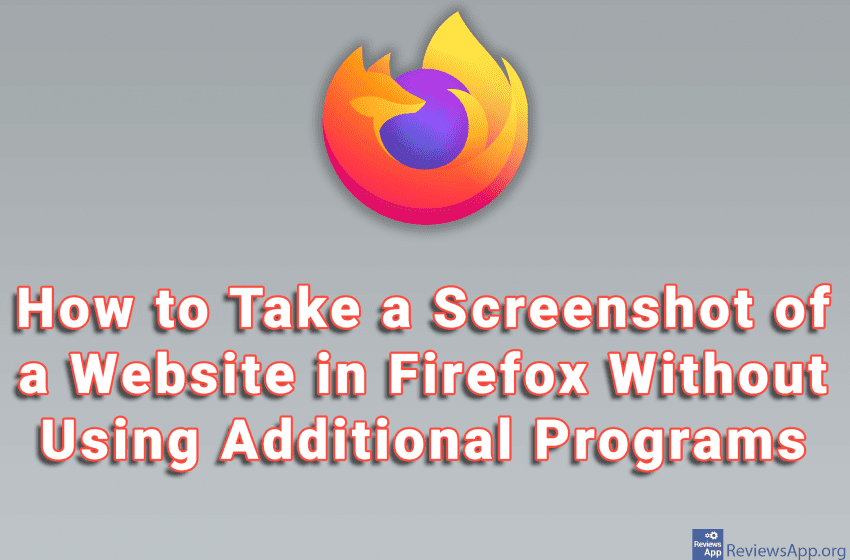  How to Take a Screenshot of a Website in Firefox Without Using Additional Programs